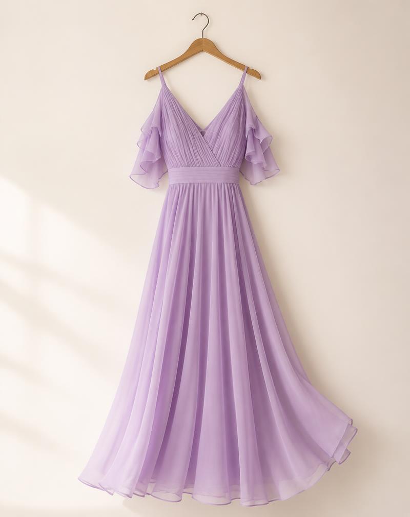 Lavender Chiffon Maxi
